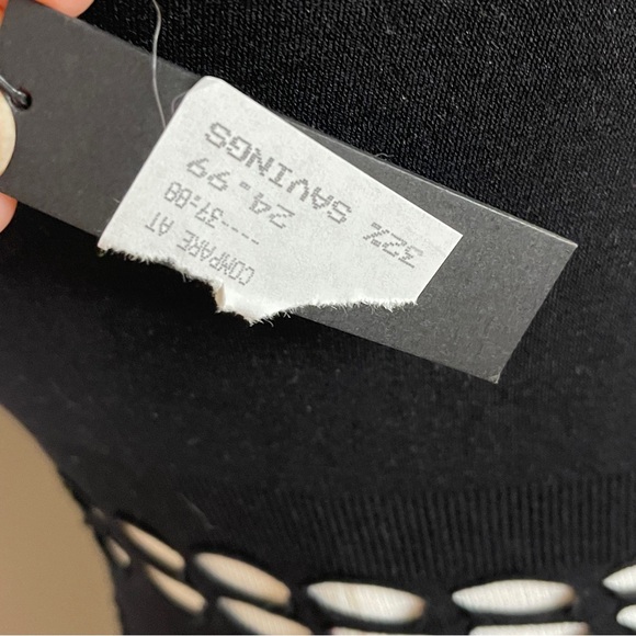 Hauty Mock Neck Fishnet Chemise Black OSFM - Picture 9 of 9